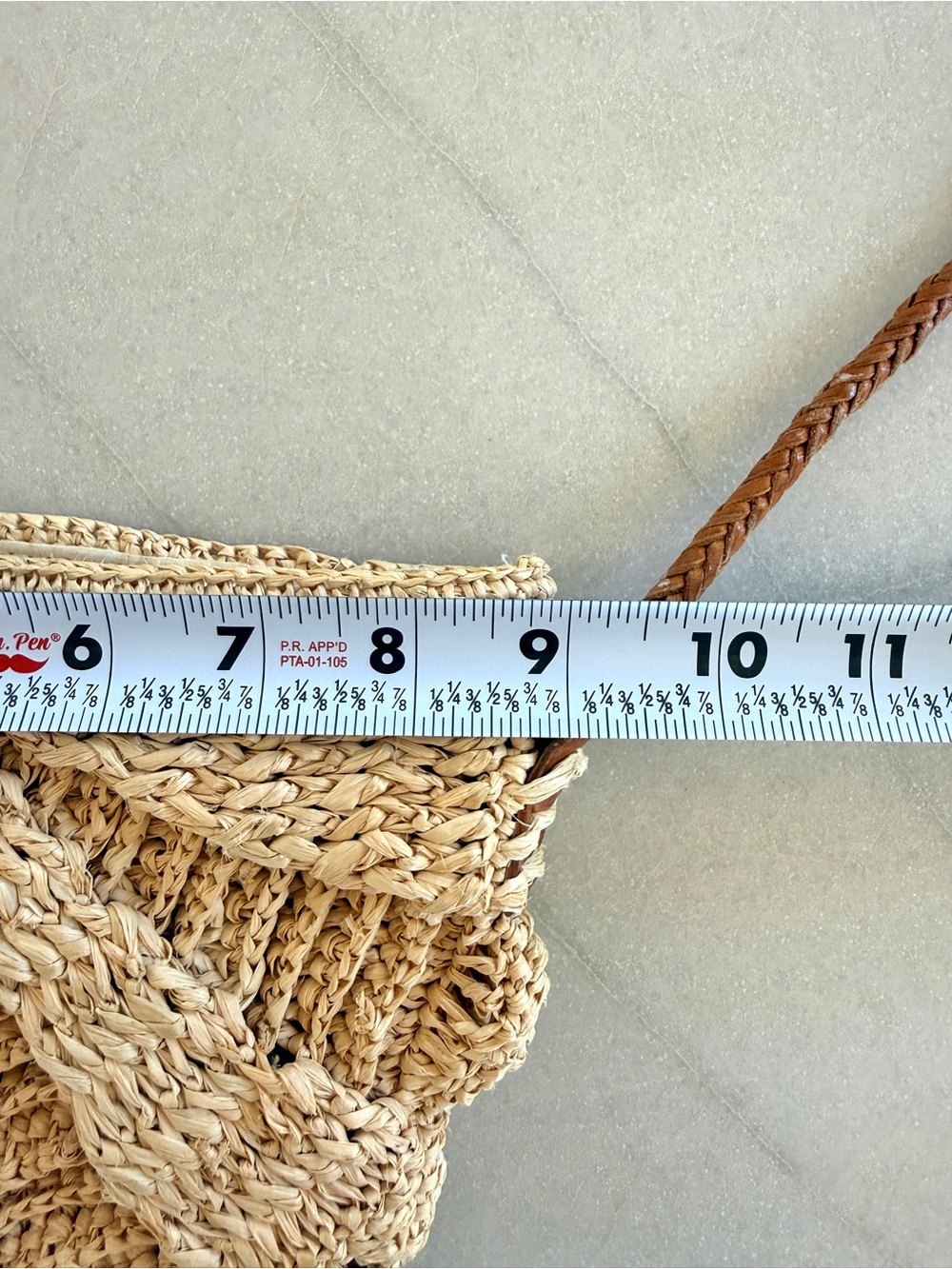 Mar Y Sol Zoe Crocheted Raffia Crossbody Bag - Natural - Picture 11 of 13